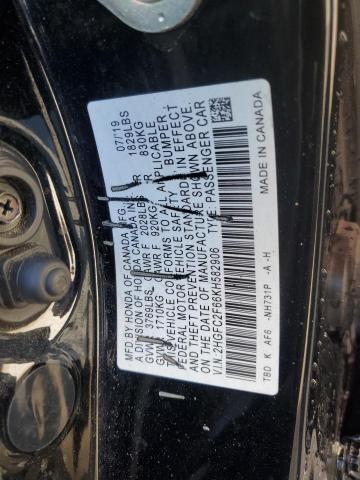 2019 HONDA CIVIC LX - 2HGFC2F66KH582906