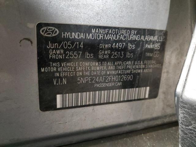 2015 HYUNDAI SONATA SE 5NPE24AF2FH012690