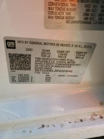 2024 GMC SIERRA K15 - 3GTUUDEL2RG224542