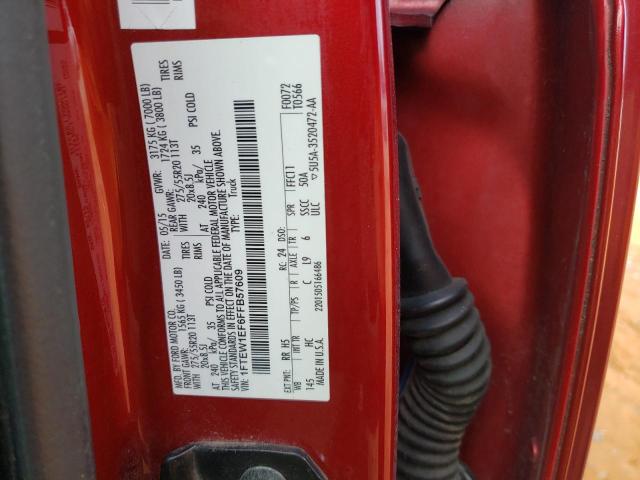 2015 FORD F150 SUPER 1FTEW1EF6FFB57609