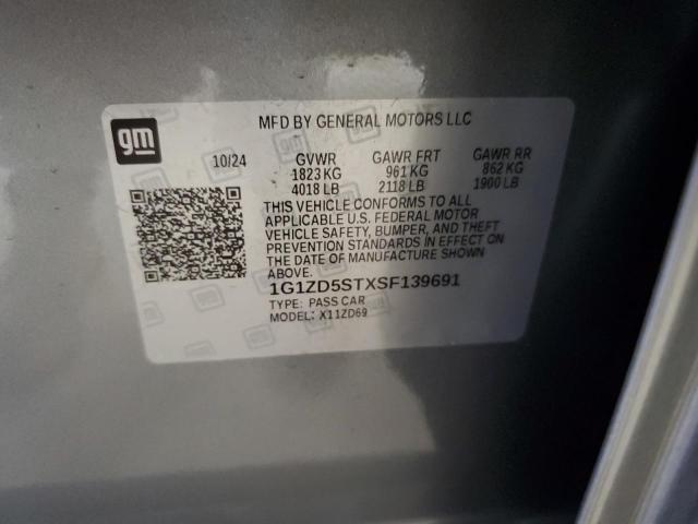 2025 CHEVROLET MALIBU LT 1G1ZD5STXSF139691