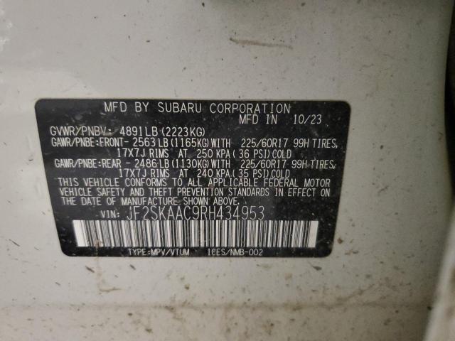 2024 SUBARU FORESTER JF2SKAAC9RH434953