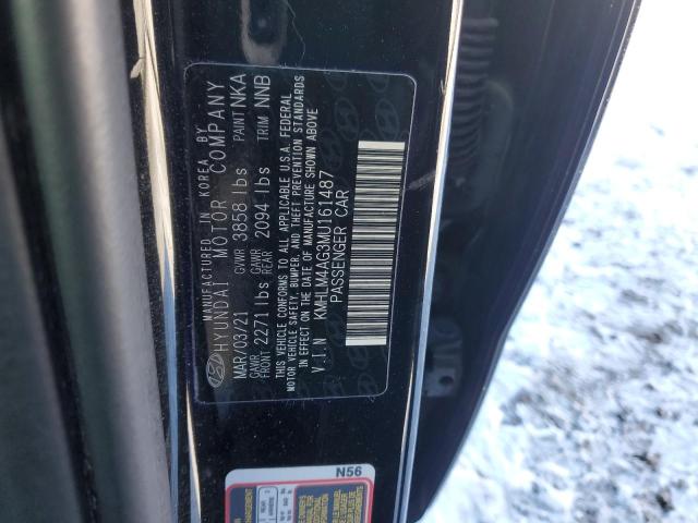 2021 HYUNDAI ELANTRA SE - KMHLM4AG3MU161487