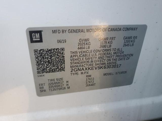 2019 CHEVROLET EQUINOX LT - 2GNAXKEV5K6303017