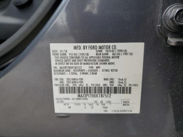 2018 FORD ECOSPORT S - MAJ3P1TE0JC187512
