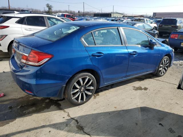 HONDA CIVIC EXL 2015 blue  gas 2HGFB2F91FH527721 photo #4