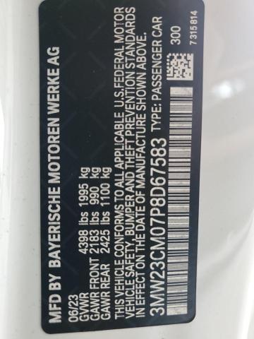 2023 BMW 230I 3MW23CM07P8D67583