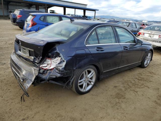 MERCEDES-BENZ C 250 2014 blue  gas WDDGF4HB5EG250249 photo #4