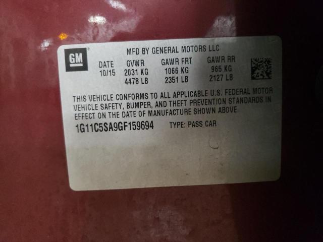 2016 CHEVROLET MALIBU LIM - 1G11C5SA9GF159694