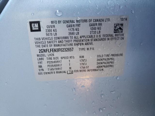 2015 CHEVROLET EQUINOX LT - 2GNFLFEK8F6232657