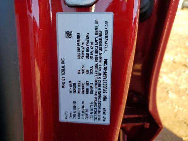 2023 TESLA MODEL 3 - 5YJ3E1EA6PF487304