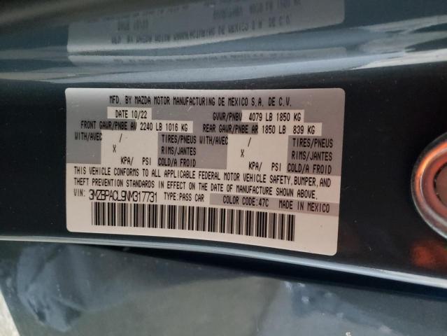 2022 MAZDA 3 PREFERRE - 3MZBPACL9NM317731