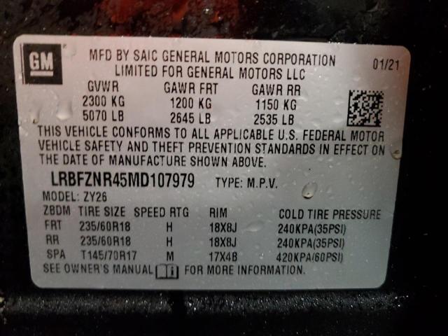 2021 BUICK ENVISION E - LRBFZNR45MD107979