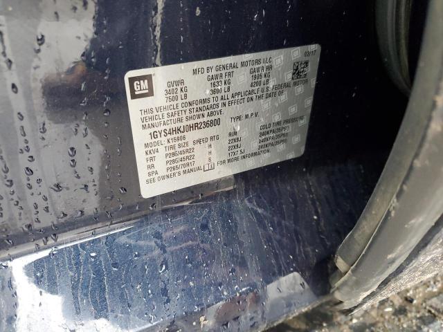 2017 CADILLAC ESCALADE E 1GYS4HKJ0HR236800