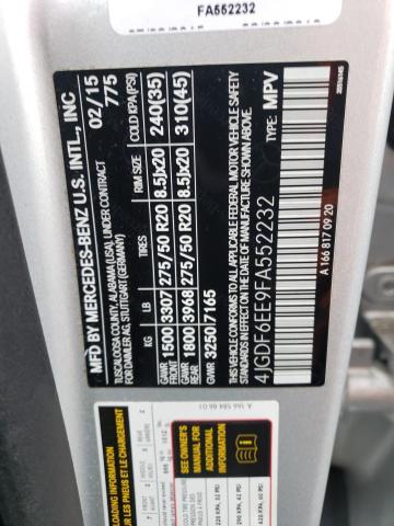 2015 MERCEDES-BENZ GL 450 4MA - 4JGDF6EE9FA552232