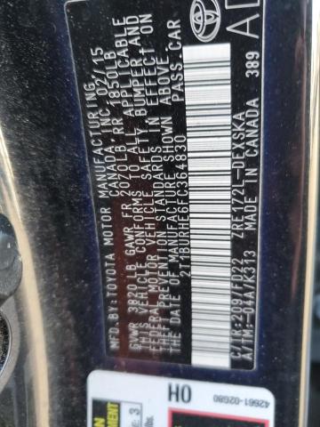 2015 TOYOTA COROLLA L - 2T1BURHE6FC364830