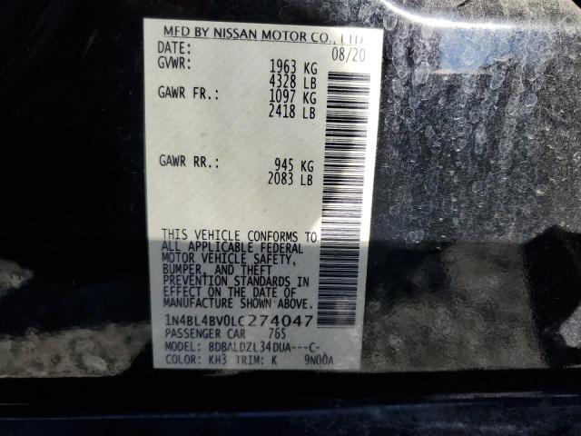 2020 NISSAN ALTIMA S - 1N4BL4BV0LC274047