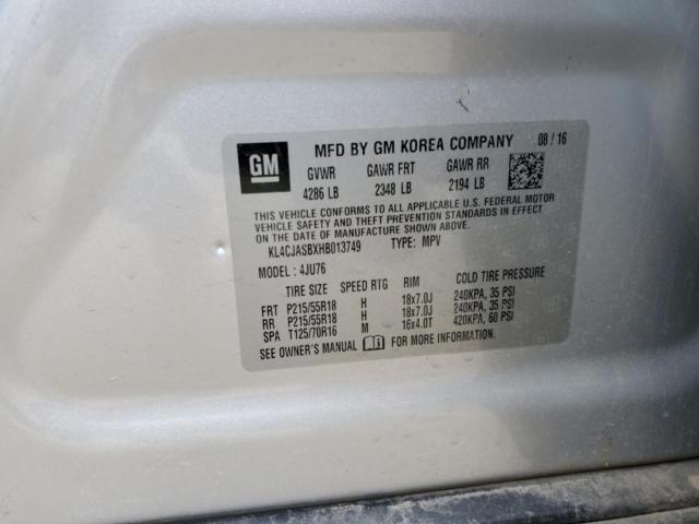 2017 BUICK ENCORE PRE - KL4CJASBXHB013749