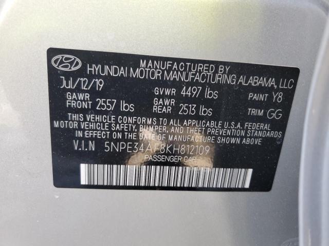 2019 HYUNDAI SONATA LIM - 5NPE34AF8KH812109