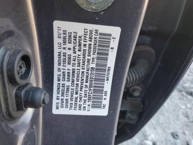 2017 HONDA CIVIC TOUR - 19XFC1F9XHE013158