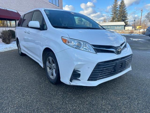 TOYOTA SIENNA LE 2020 white  gas 5TDKZ3DCXLS072703 photo #1