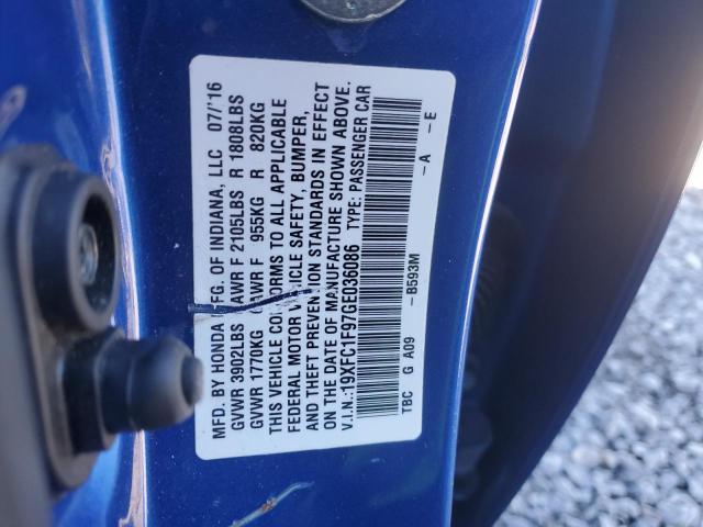 2016 HONDA CIVIC TOUR - 19XFC1F97GE036086