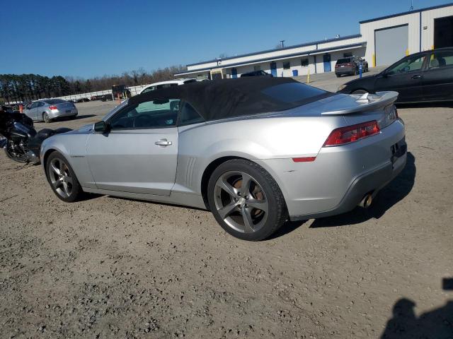 CHEVROLET CAMARO LT 2014 silver  gas 2G1FB3D32E9182283 photo #3