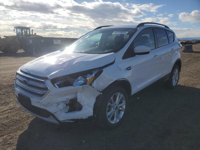 FORD ESCAPE SE 2018 white  gas 1FMCU9GD0JUB74378 photo #1