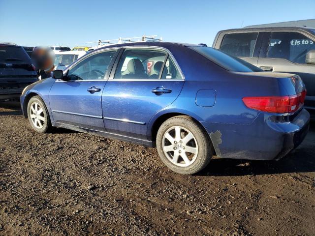 HONDA ACCORD EX 2005 blue sedan 4d gas 1HGCM66505A003278 photo #3