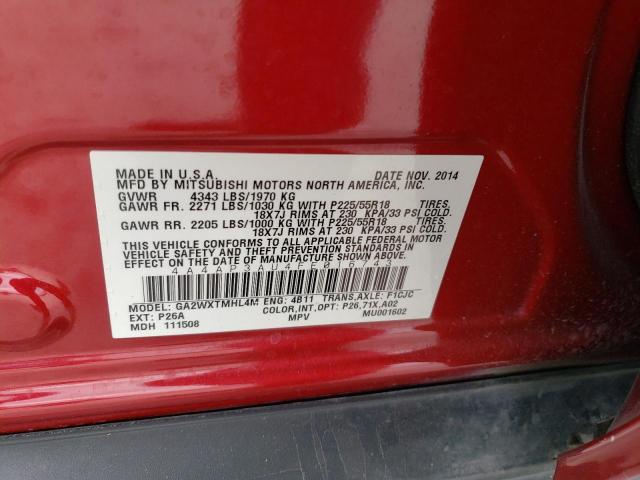 2015 MITSUBISHI OUTLANDER - 4A4AP3AU4FE016743