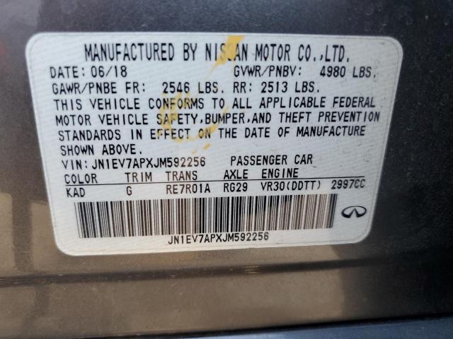 2018 INFINITI Q50 LUXE - JN1EV7APXJM592256