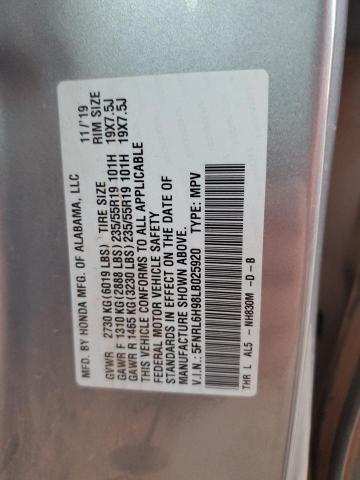 2020 HONDA ODYSSEY EL 5FNRL6H98LB025920