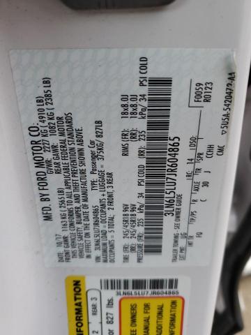 2018 LINCOLN MKZ HYBRID - 3LN6L5LU7JR604865