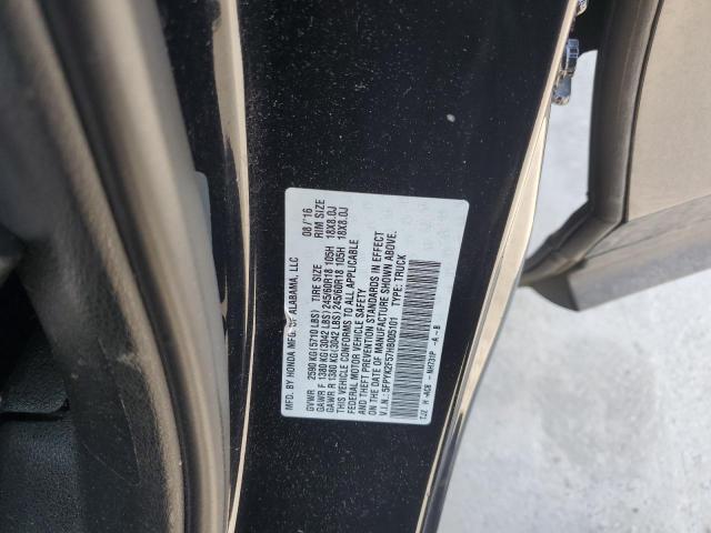 2017 HONDA RIDGELINE - 5FPYK2F57HB005101