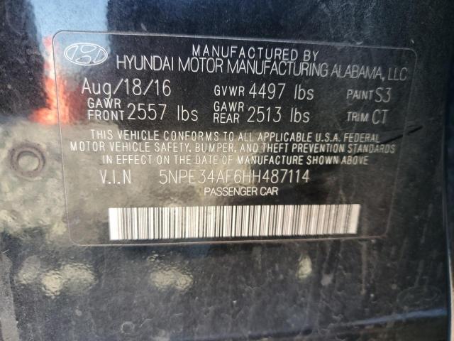2017 HYUNDAI SONATA SPO - 5NPE34AF6HH487114