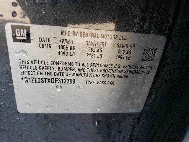 2016 CHEVROLET MALIBU LT - 1G1ZE5STXGF312369