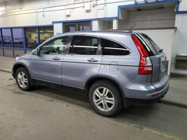 HONDA CR-V EXL 2010 blue  gas JHLRE4H76AC015400 photo #3