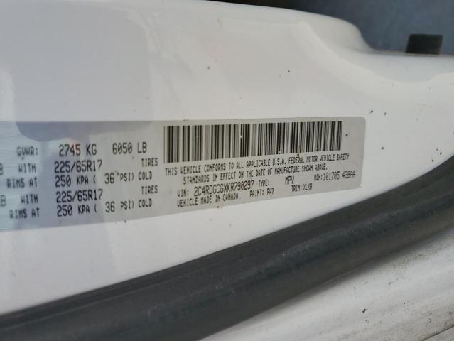 2019 DODGE GRAND CARA - 2C4RDGCGXKR790297