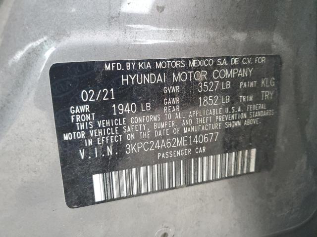 2021 HYUNDAI ACCENT SE 3KPC24A62ME140677