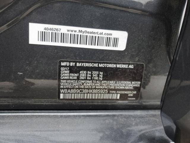 2017 BMW 330 I WBA8B9C38HK885925