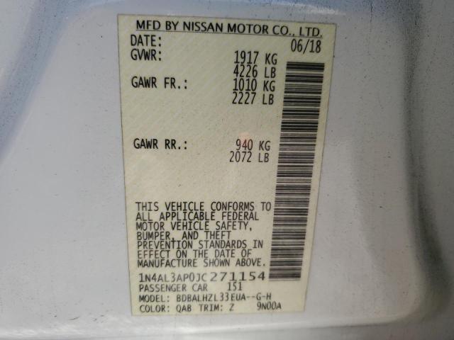 2018 NISSAN ALTIMA 2.5 - 1N4AL3AP0JC271154