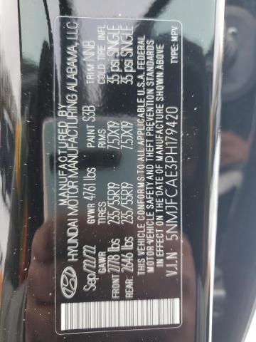 2023 HYUNDAI TUCSON SEL 5NMJFCAE3PH179420