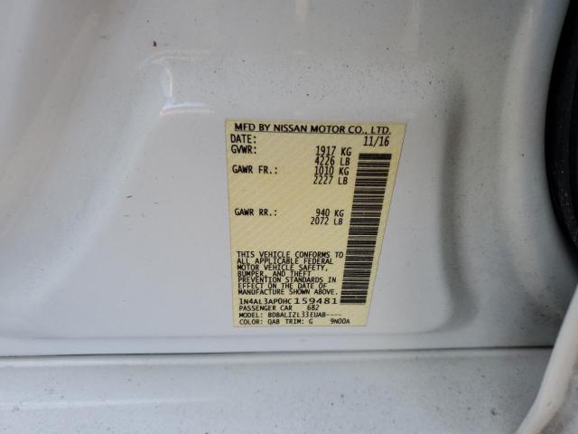 2017 NISSAN ALTIMA 2.5 1N4AL3AP0HC159481