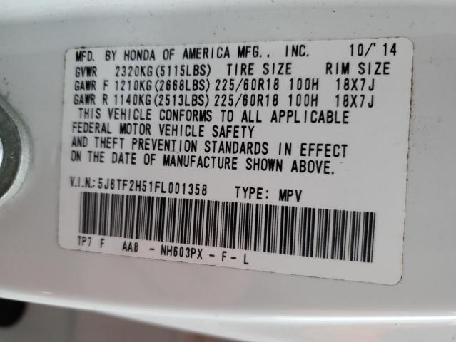 2015 HONDA CROSSTOUR - 5J6TF2H51FL001358