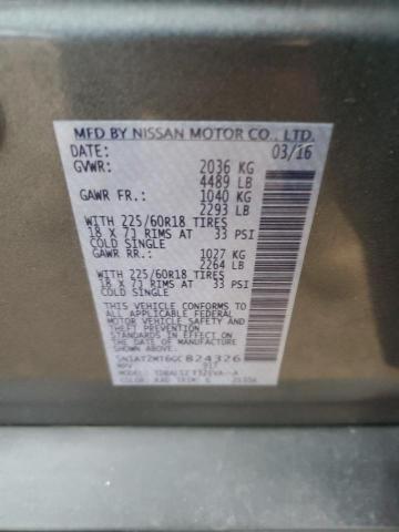 2016 NISSAN ROGUE S - 5N1AT2MT6GC824326