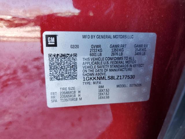 2020 GMC ACADIA SLT - 1GKKNMLS8LZ177530