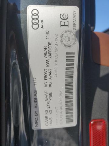 2018 AUDI A4 PROGRES WAUBNAF46JA099152