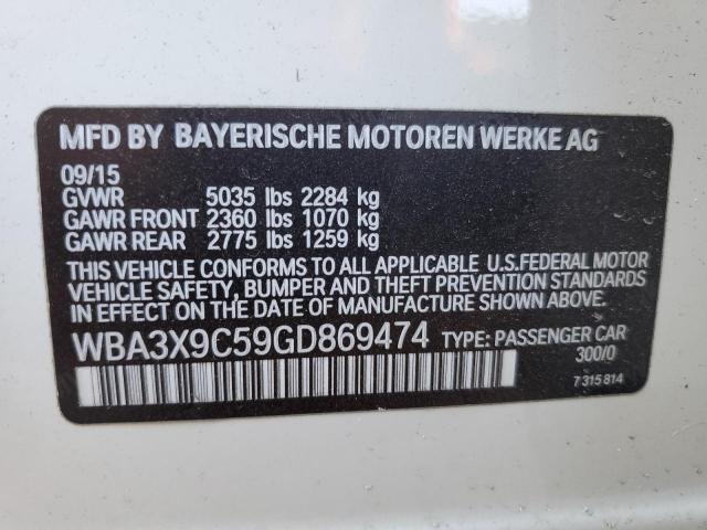 2016 BMW 335 XIGT WBA3X9C59GD869474