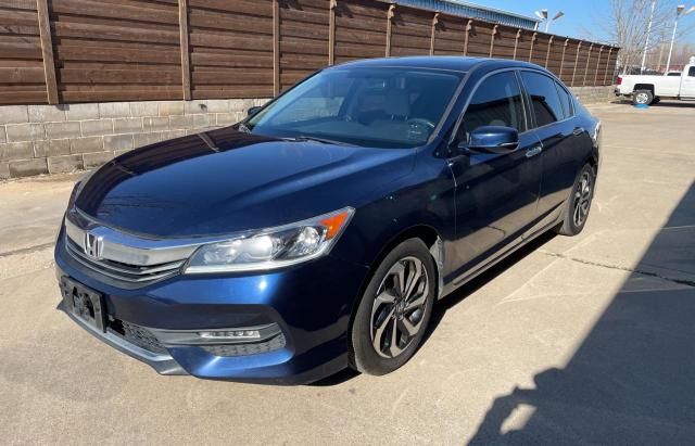 HONDA ACCORD EX 2016 blue sedan 4d gas 1HGCR2F76GA178617 photo #3