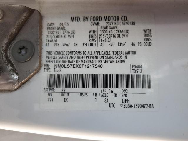 2015 FORD TRANSIT CO NM0LS7EX0F1217540